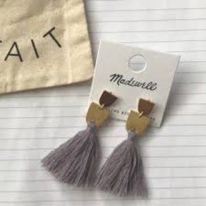 madewell tassle earrings lavender New Never Worn